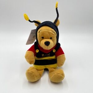 Disney Winnie the Pooh Bumble Bee‎ Plush Mini Bean Bag Stuffed Animal 8"